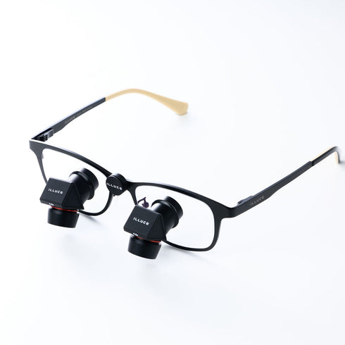 ILLUCO Ergo Angled Loupes 4.0x Coffee