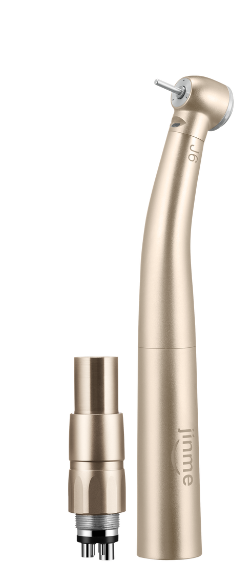 Dental Handpiece J6-TUQL-N Fiber Optic High-Speed Handpiece (NSK Style) Ideal For General Restorative Dentistry, Crown Preparation & Precision Clinical Procedures