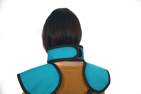 Lead Apron with Collar for X-Rays - X Ray Dental Lead Vest with Thyroid Shield Radiation Protection Collar