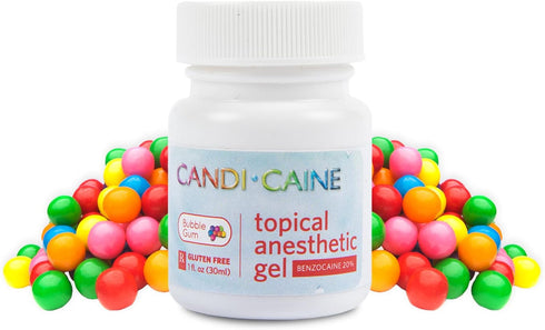 Topical Anesthetic Gel Bubble Gum 1oz. Jar Candi Caine