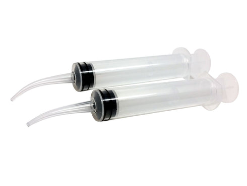 ERAFINE 412 Disposable Utility Syringe, Dental Oral Irrigation Craft 12cc Curved Tip 12cc 50pcs/Bag