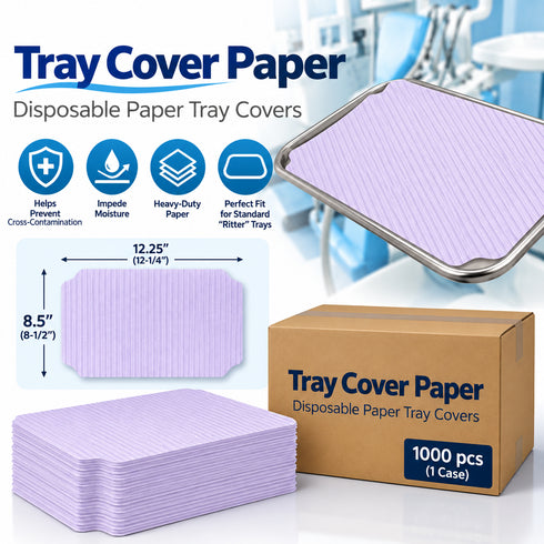 Paper Tray Covers 8.25" x 12.25" Lavender 1000pcs/Case