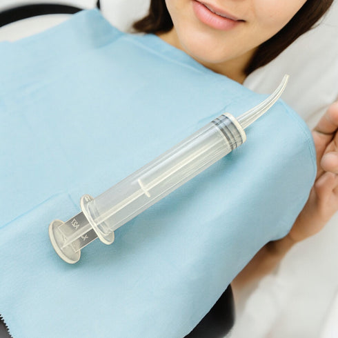 ERAFINE 412 Disposable Utility Syringe, Dental Oral Irrigation Craft 12cc Curved Tip 12cc 50pcs/Bag