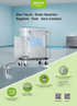 Dentist Cart Dental Cart Mobile Cart Plug in and Ready to Use, No Need Air Compressor or Plumbing