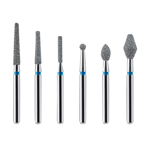 Galil Diamond Burs B1 Fine Inverted Cone 10/pk. Yellow ISO 805-012 - Dialom