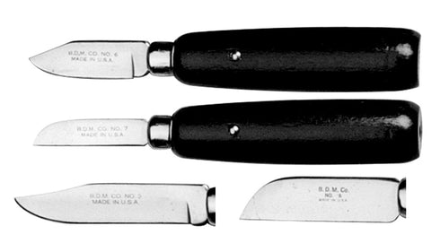 No. 7 Knife w/ Green Line Handle, 1 1/2" Blade 55590