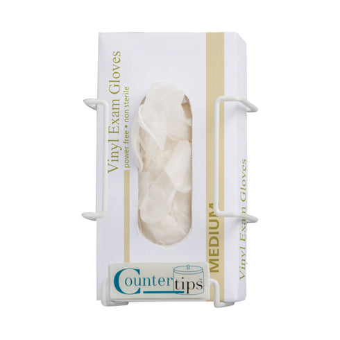 Glove Dispenser White Sturdy Exam Room Glove Holder CounterTips