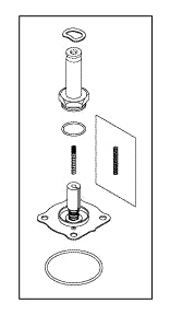 Solenoid Valve Repair Kit For 3/8" Port Valves AMK183