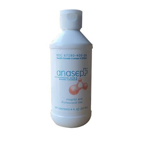 ANASEPT Antimicrobial Skin & Wound Cleanser Hostpital and Professional Use 237ml