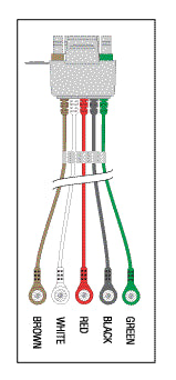 Telemetry Cable - 5 Lead Snap KEB018