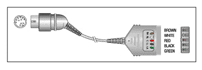 Patient Cable - 5 Lead Dual KEC007