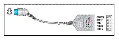 Patient Cable - 5 Lead Dual KEC022