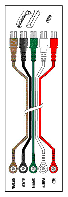 5 Leadwire Set - 40" Dual/Snap