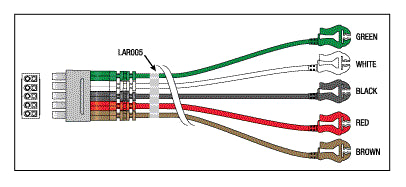 5 Leadwire Set - 30" Multi-Link/Pinch LKM057
