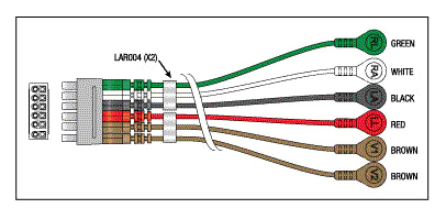 6 Leadwire Set - 30" Multi-Link/Snap LKM058