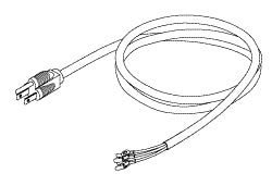 Industrial Grade Power Cord (13A @ 125VAC, w/Terminals, 8 ft.)