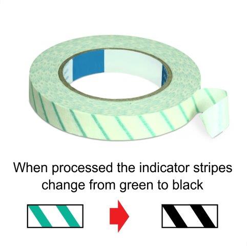 Autoclave Sterilization Tape Steam Dry Heat or Chemical Sealer CSR, Sterilization Indicator Tape 3/4" 60 Yards 1/Pk