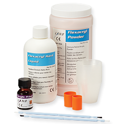 Flexacryl™ Hard Chairside Reline Acrylic Resin Package (454 g powder/236 mL liquid)