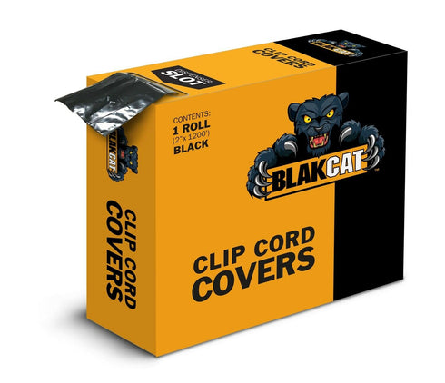 Dental Tattoo Clip Sleeve Black Clip Cord Covers Latex-Free 2″ x 1200′ Roll