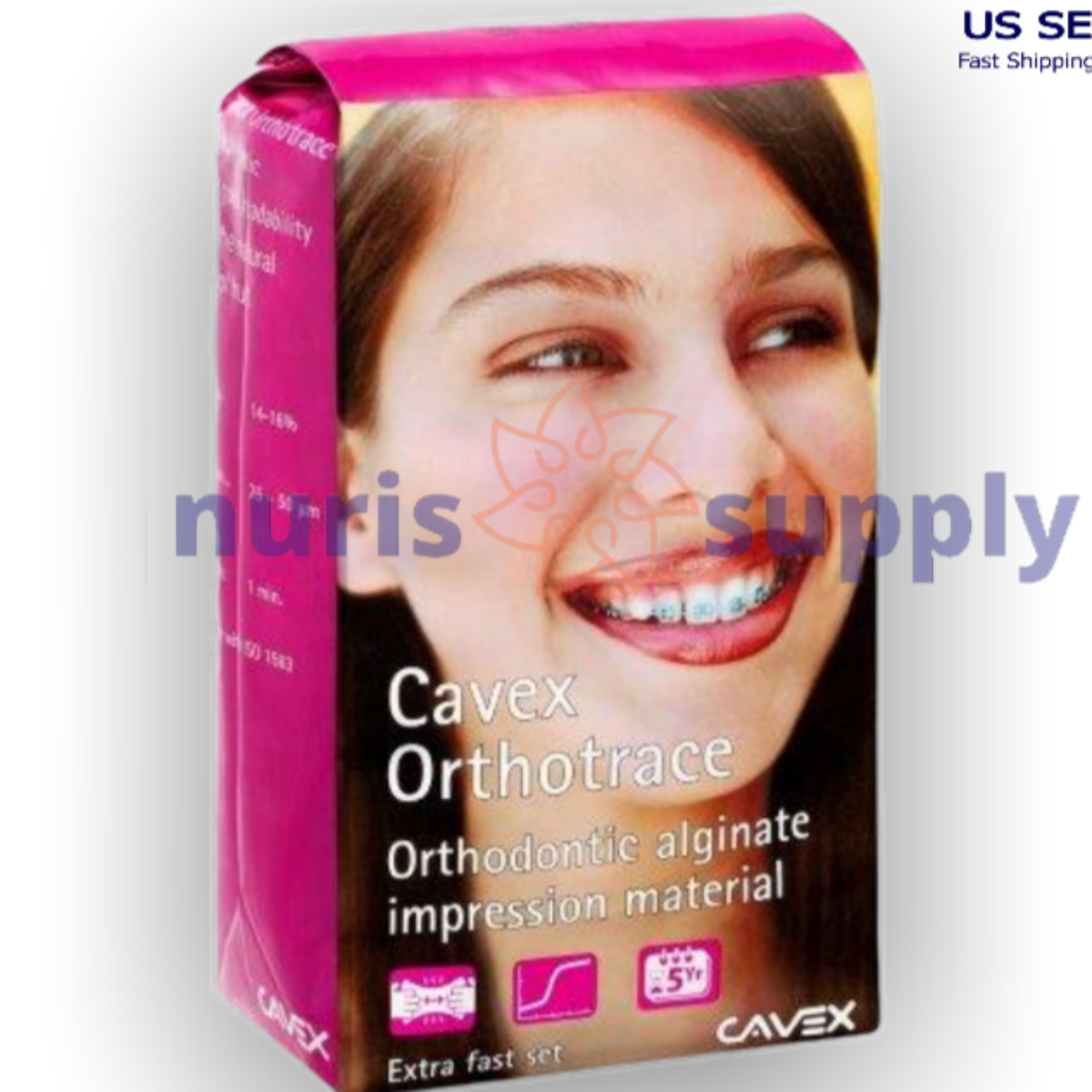 Orthotrace Dental Dust-free Color Change Alginate Extra Fast Set Impre ...